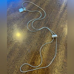 Sara Sara Sterling Silver Bolo Necklace